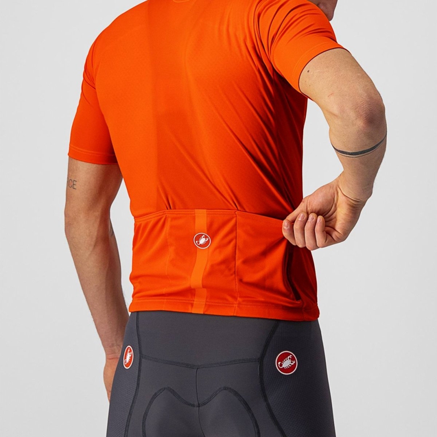 Castelli CLASSIFICA Miesten Pelipaita Oranssi | TACW-25198