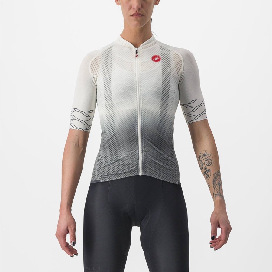 Castelli CLIMBER\'S 2.0 W Naisten Pelipaita Valkoinen Oliivinvihreä | FNUL-07384