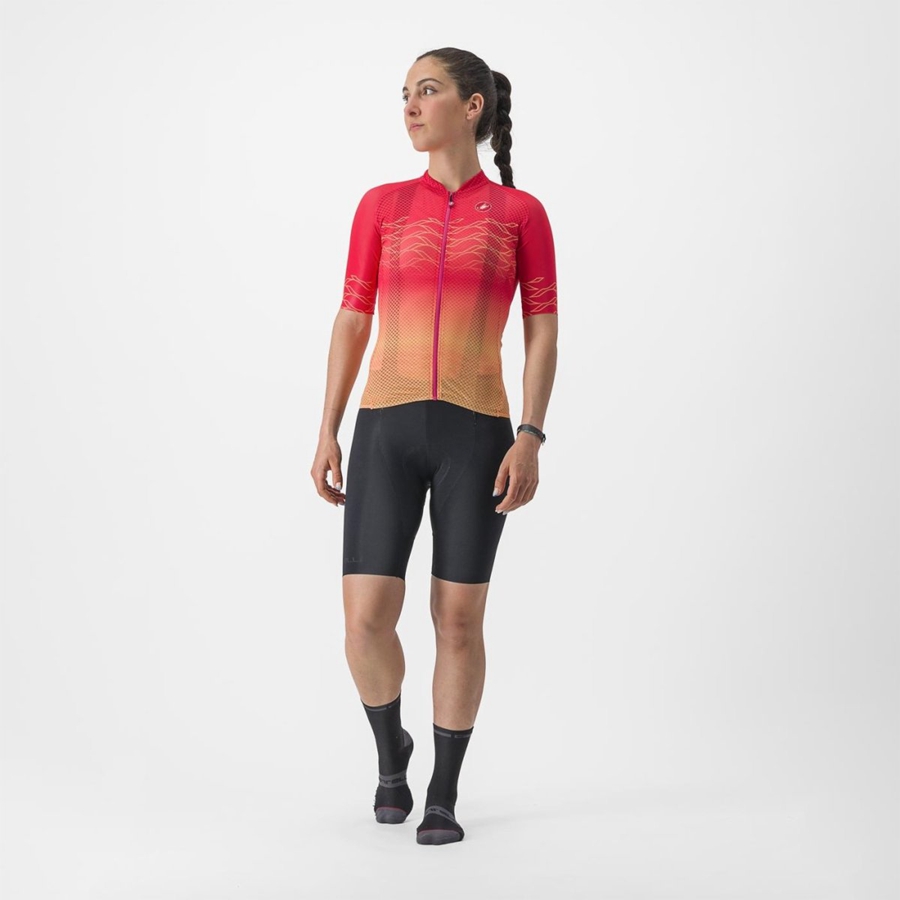 Castelli CLIMBER'S 2.0 W Naisten Pelipaita Oranssi | UYLB-51738