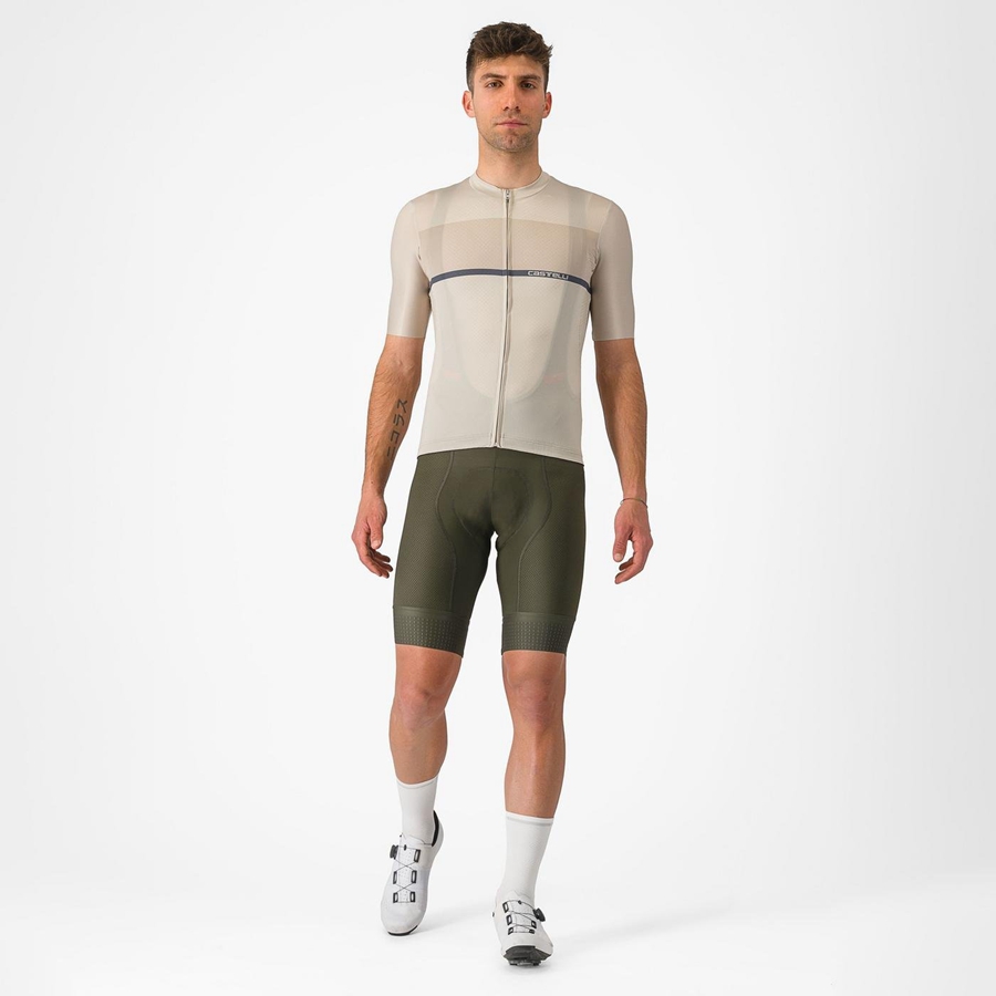 Castelli COMPETIZIONE Miesten Bib Shortsit Syvä Vihreä | TWLQ-15267