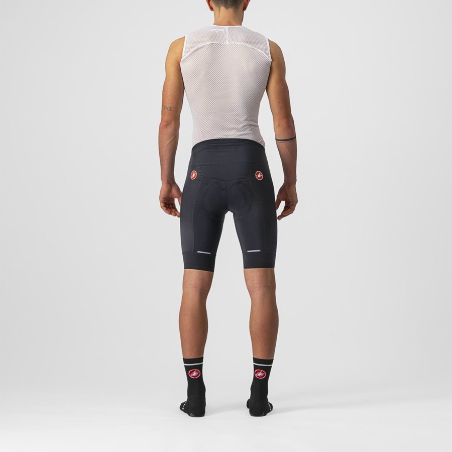 Castelli COMPETIZIONE Miesten Shortsit Mustat | UJWF-23981