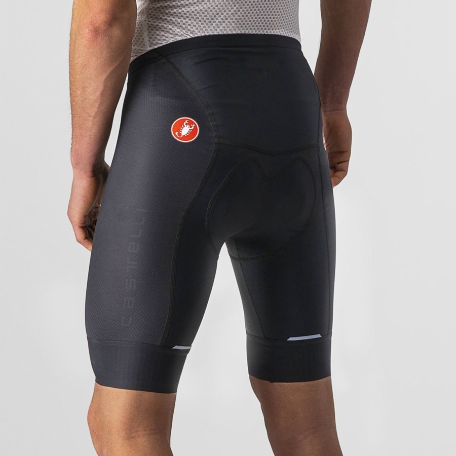 Castelli COMPETIZIONE Miesten Shortsit Mustat | UJWF-23981