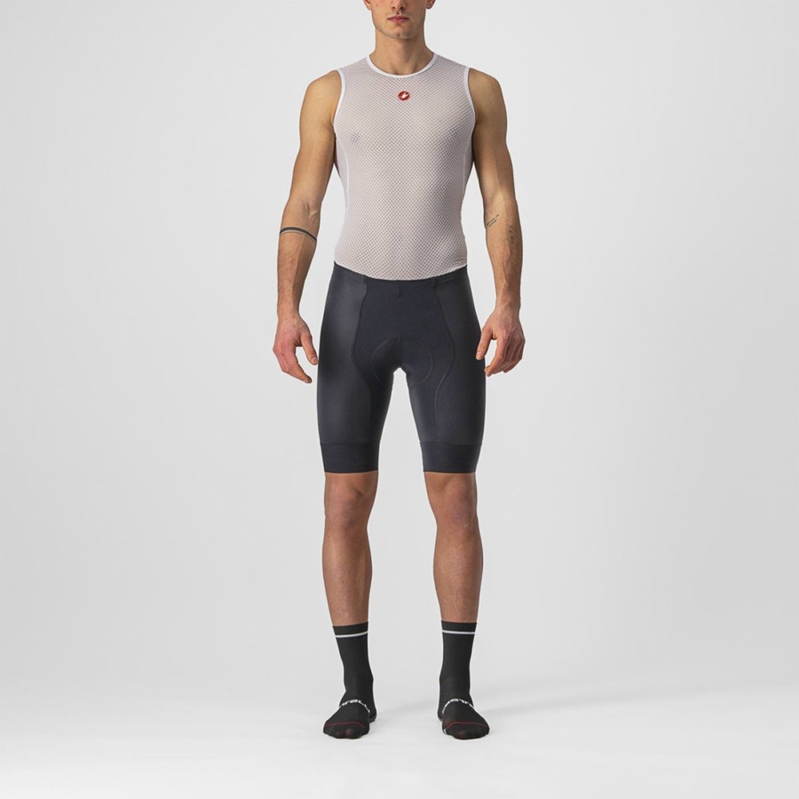 Castelli COMPETIZIONE Miesten Shortsit Mustat | UJWF-23981