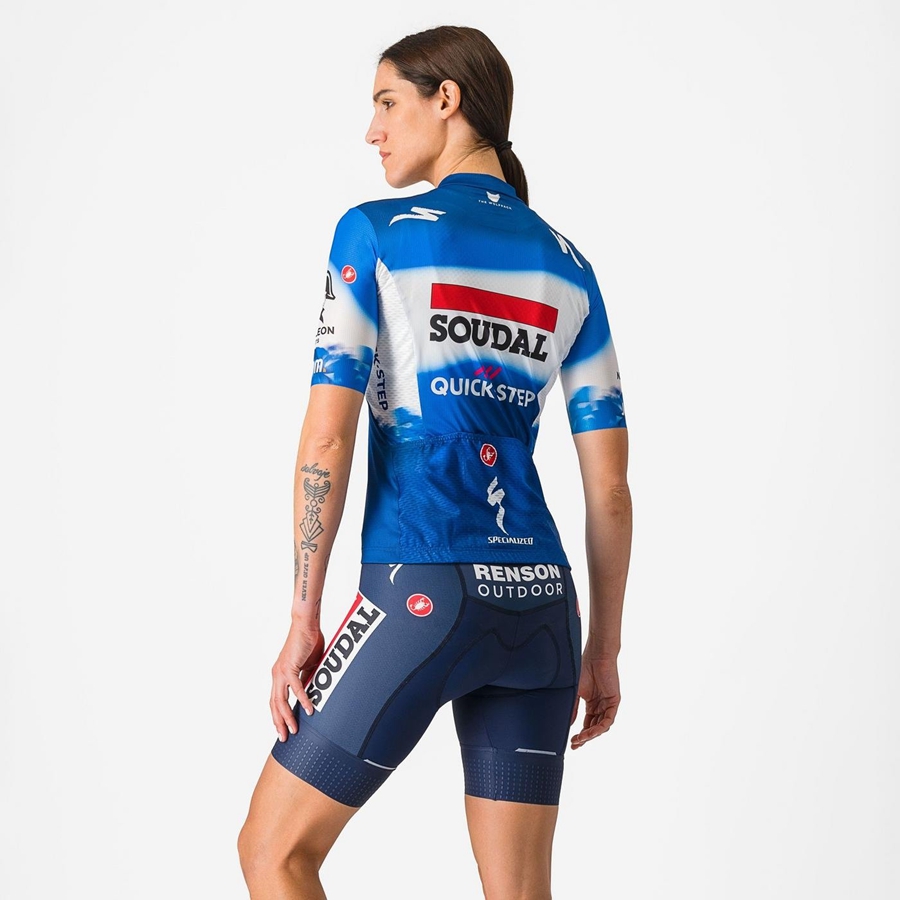 Castelli COMPETIZIONE W Naisten Shortsit Sininen Valkoinen | PUCL-87341