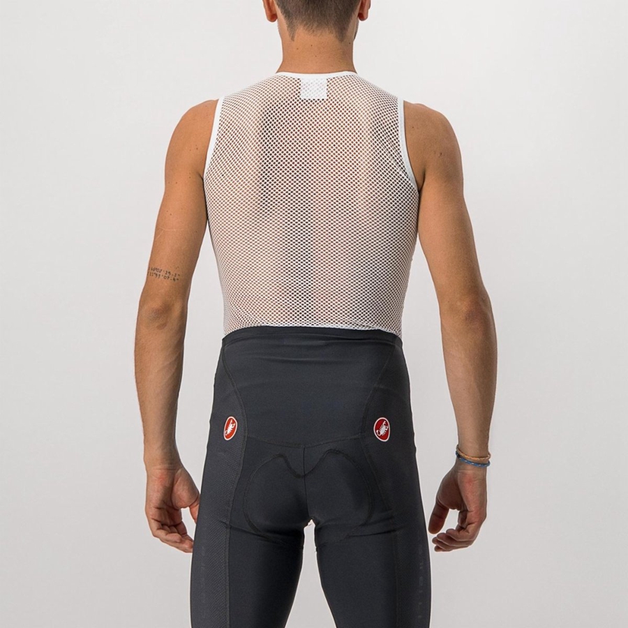 Castelli CORE MESH 3 SLEEVELESS Miesten Base Layer Valkoinen | LZNT-94362