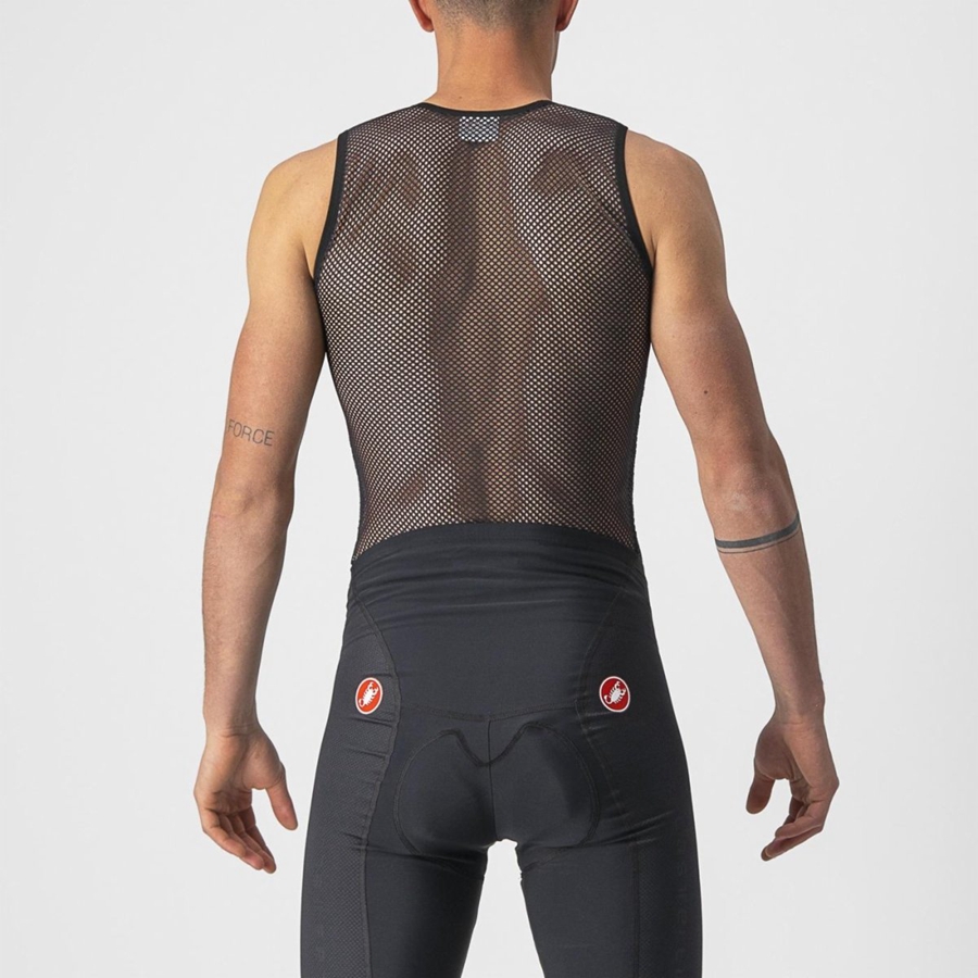 Castelli CORE MESH 3 SLEEVELESS Miesten Base Layer Mustat | YKAE-72968