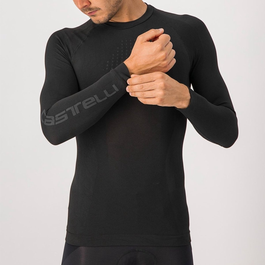 Castelli CORE SEAMLESS Miesten Base Layer Mustat | AVXP-51928