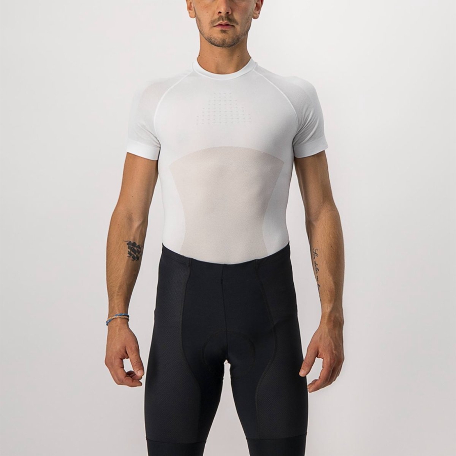 Castelli CORE SEAMLESS SS Miesten Base Layer Valkoinen | KYRS-06731