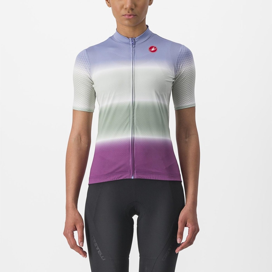 Castelli DOLCE Naisten Pelipaita Violetit Valkoinen | RVKH-36408