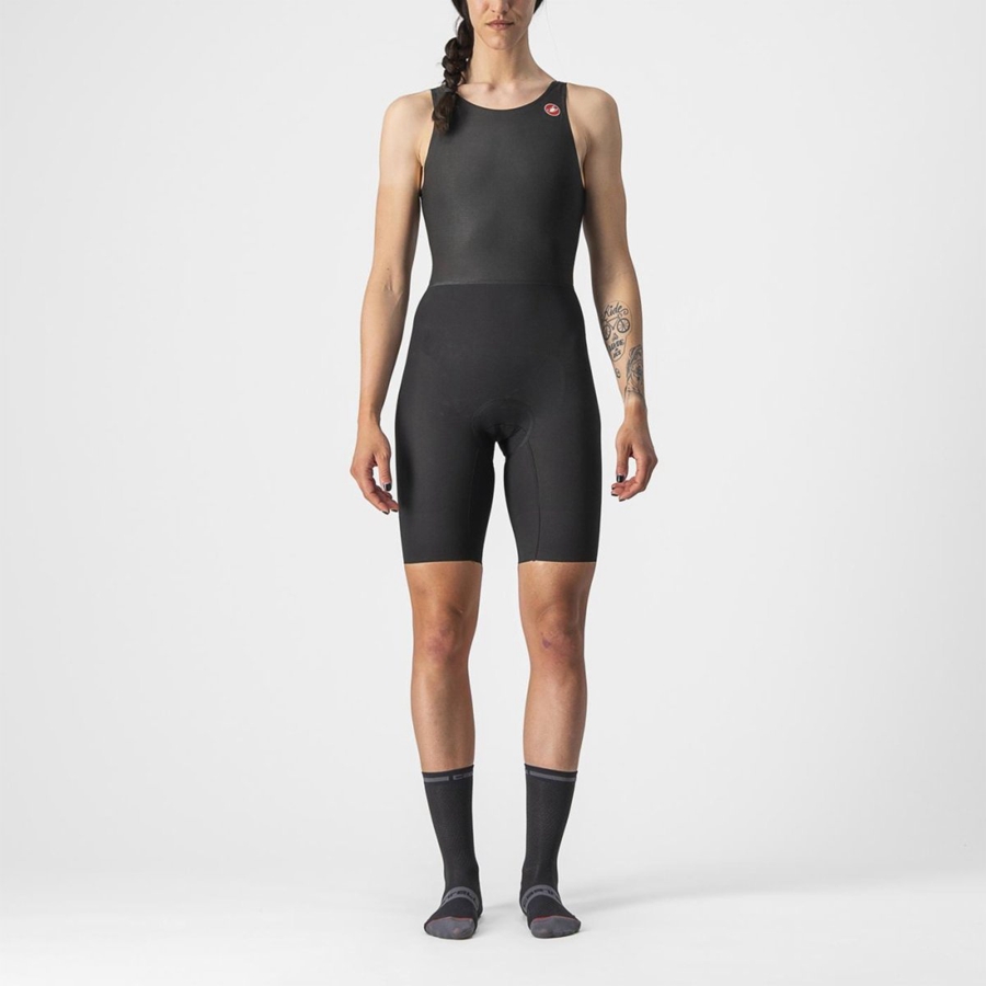 Castelli ELITE W Naisten Speedsuit Mustat | OSVX-43167