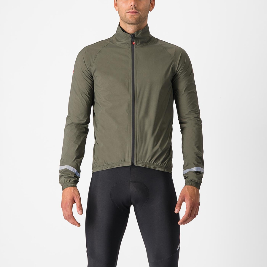 Castelli EMERGENCY 2 RAIN Miesten Suojaus Vihreä | JLTH-04375