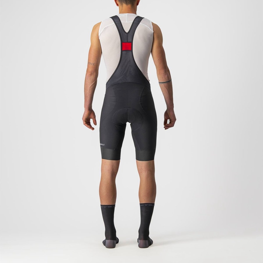 Castelli ENDURANCE 3 Miesten Bib Shortsit Mustat | NZFK-89613