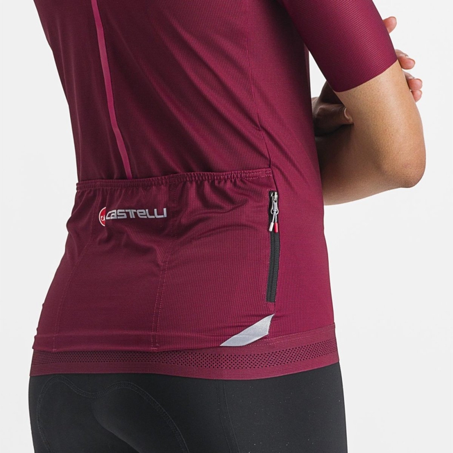 Castelli ENDURANCE W Naisten Pelipaita Viininpunainen | DLBP-27908