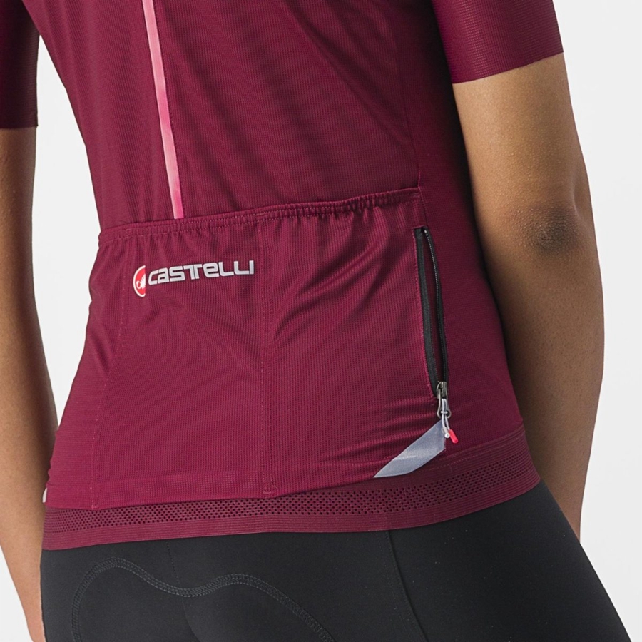 Castelli ENDURANCE W Naisten Pelipaita Viininpunainen | DLBP-27908