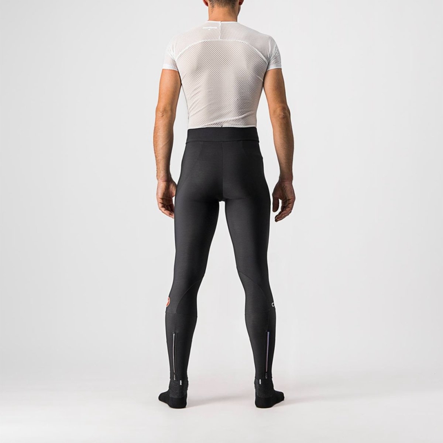 Castelli ENTRATA NO PAD Miesten Leggings Mustat | FVGI-91065