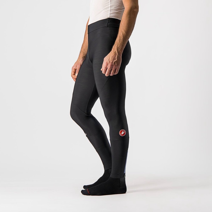 Castelli ENTRATA NO PAD Miesten Leggings Mustat | FVGI-91065