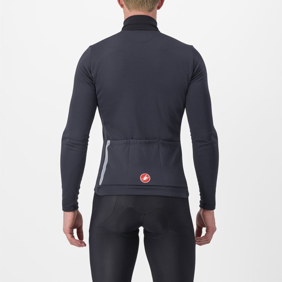 Castelli ENTRATA THERMAL Miesten Pelipaita Mustat Punainen | YUGK-90512