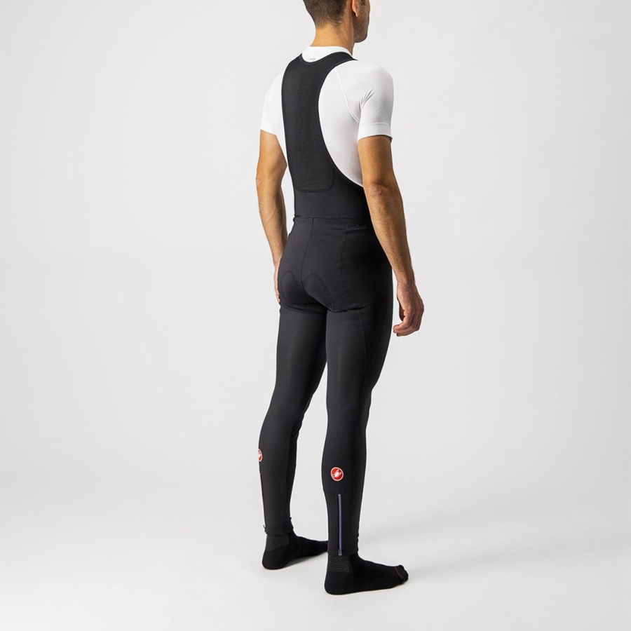 Castelli ENTRATA WIND Miesten Bib Sukkahousut Mustat | SXRP-67582