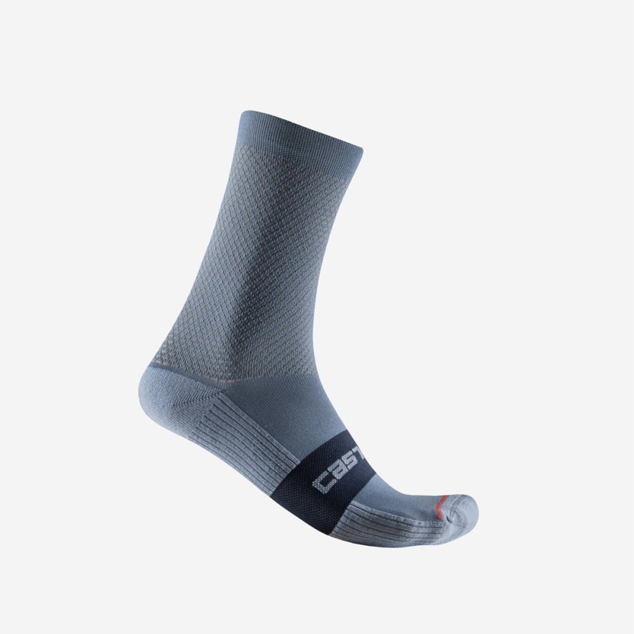 Castelli ESPRESSO 15 Miesten Sukat Vaaleanharmaat Sininen | LMDO-64123