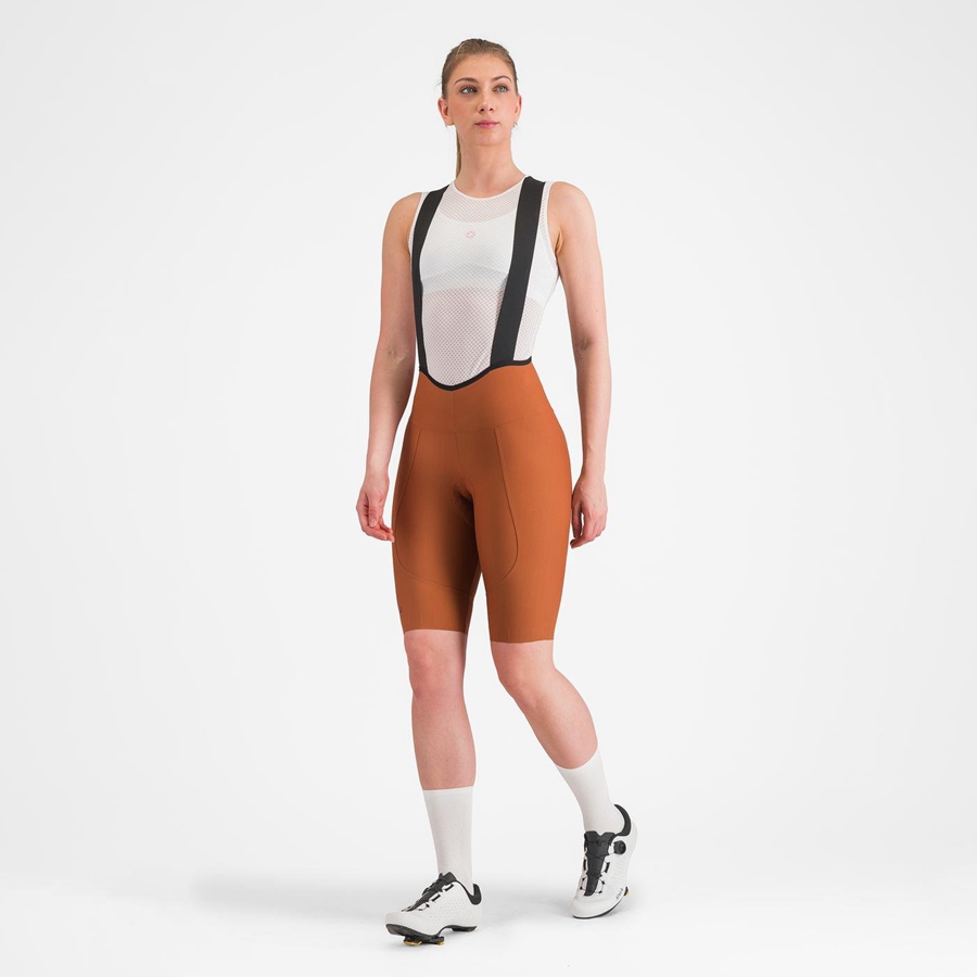 Castelli ESPRESSO W DT Naisten Bib Shortsit Beige | BHFC-76349