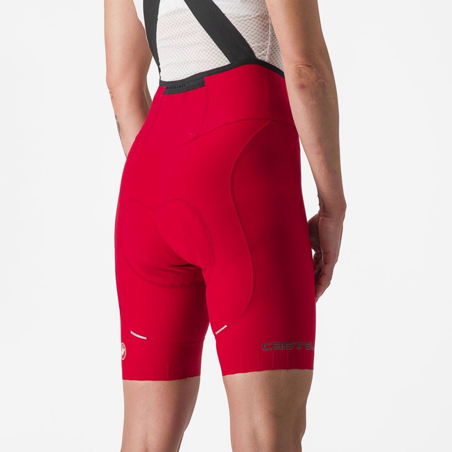 Castelli ESPRESSO W DT Naisten Bib Shortsit Punainen | UFPS-83162