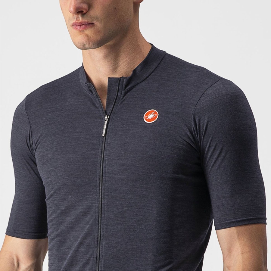 Castelli ESSENZA Miesten Pelipaita Mustat | TLFM-30568