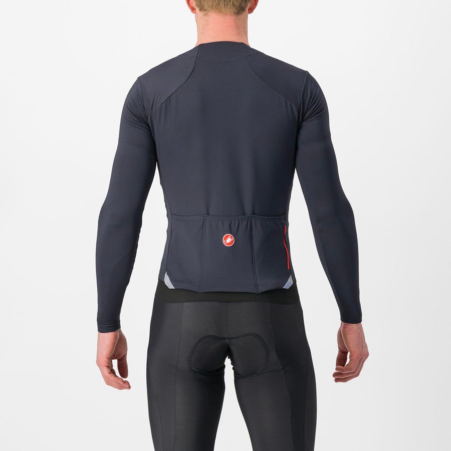 Castelli FLY LS Miesten Pelipaita Mustat | HFWP-95103