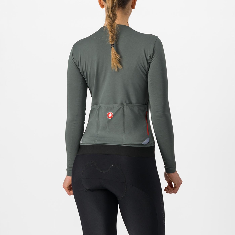 Castelli FLY LS W Naisten Pelipaita Harmaat | GNYO-47069