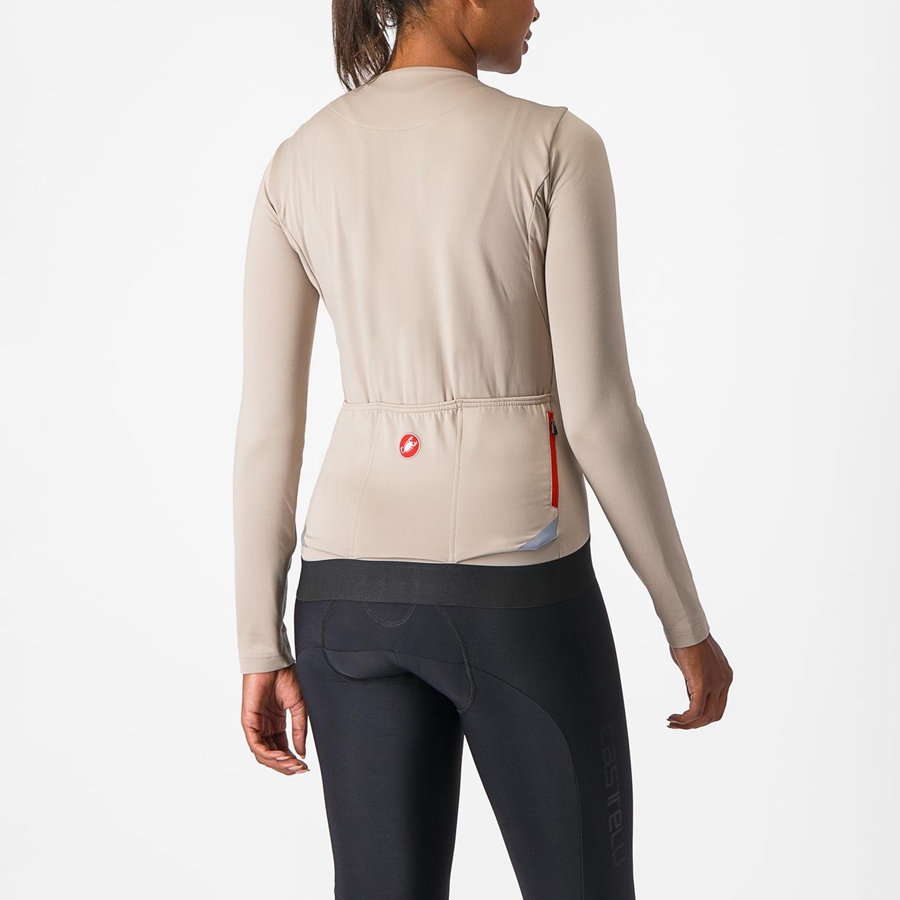 Castelli FLY LS W Naisten Pelipaita Harmaat | QEBY-13692