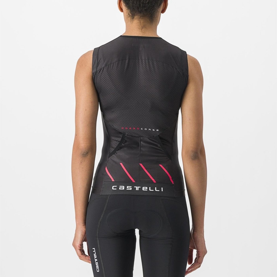 Castelli FREE 2 W TRI SINGLET Naisten Puvut Mustat | TILN-10786