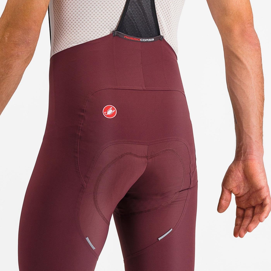 Castelli FREE AERO RC CLASSIC Miesten Bib Shortsit Syvä Viininpunainen Valkoinen | CFOP-82947