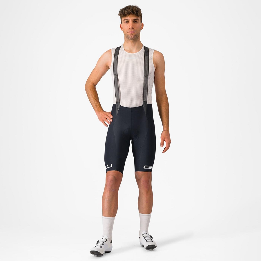 Castelli FREE AERO RC CLASSIC Miesten Bib Shortsit Mustat Valkoinen | FZJM-76150