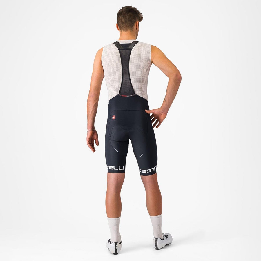 Castelli FREE AERO RC CLASSIC Miesten Bib Shortsit Mustat Valkoinen | FZJM-76150