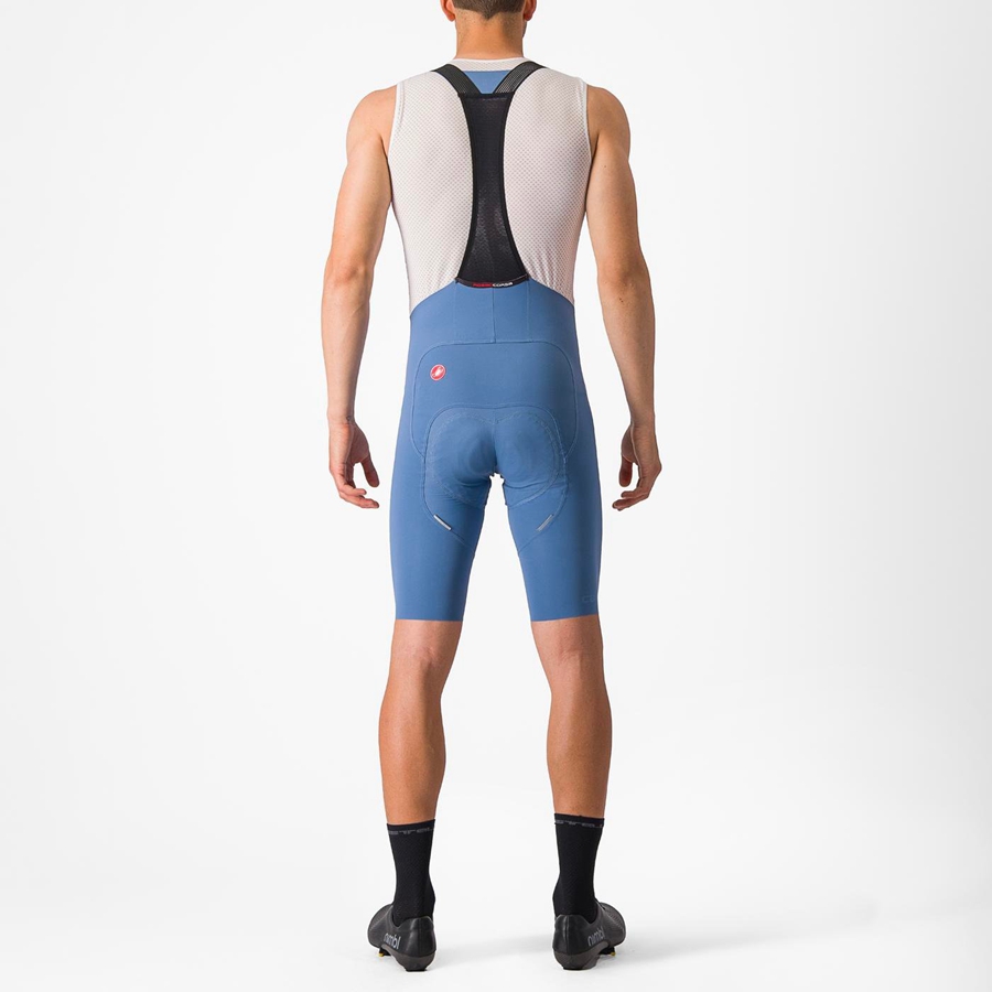 Castelli FREE AERO RC Miesten Bib Shortsit Harmaat Sininen | GRFI-90754