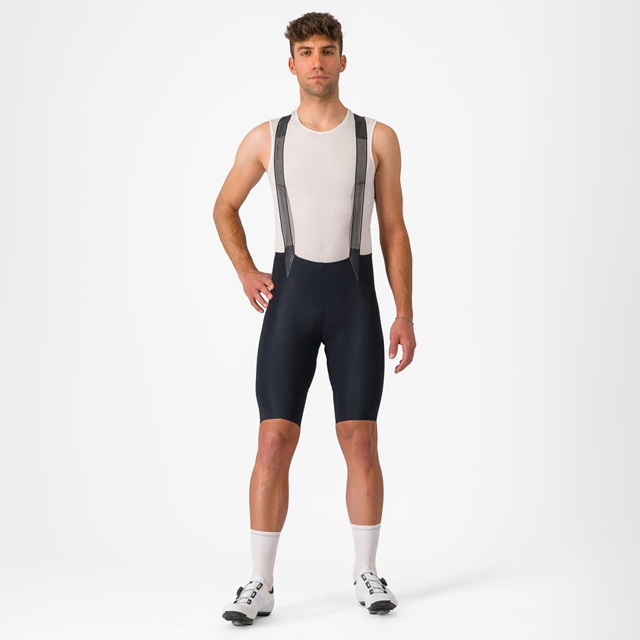 Castelli FREE AERO RC Miesten Bib Shortsit Mustat | AMTX-58264