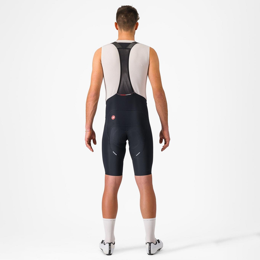 Castelli FREE AERO RC Miesten Bib Shortsit Mustat | AMTX-58264