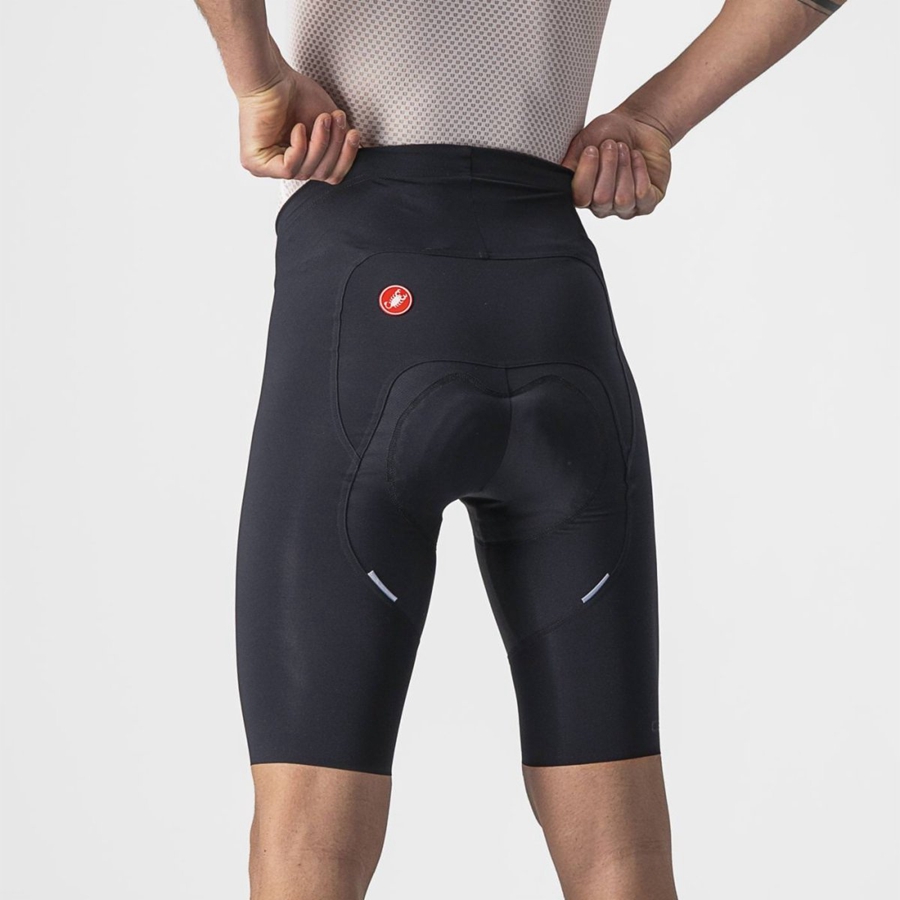 Castelli FREE AERO RC Miesten Shortsit Mustat | RTHA-48237