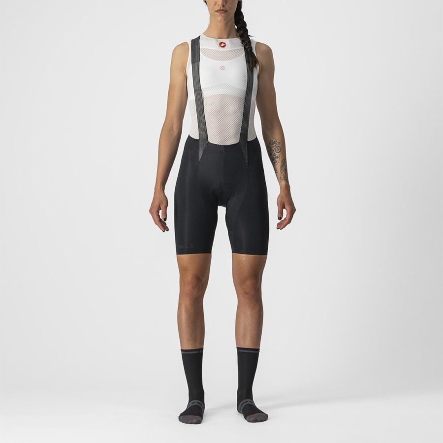 Castelli FREE AERO RC W Naisten Bib Shortsit Mustat | AHFG-12386