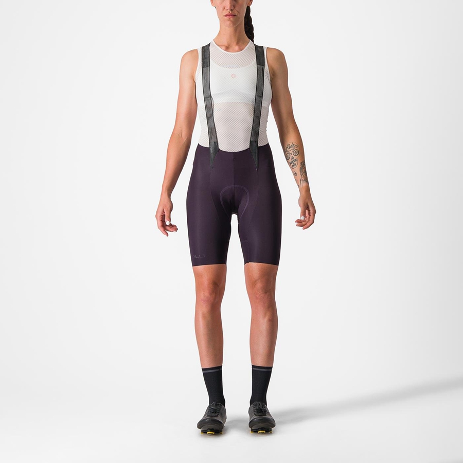 Castelli FREE AERO RC W Naisten Bib Shortsit Mustat | JQYC-74052