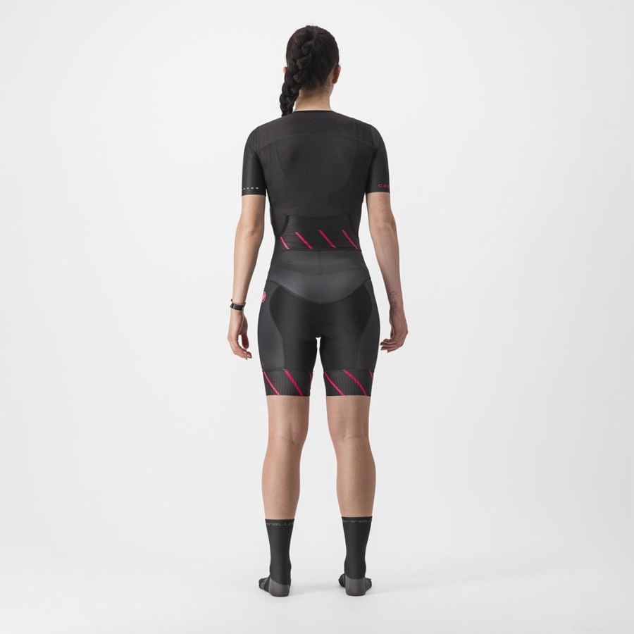 Castelli FREE SANREMO 2 W SHORT SLEEVE Naisten Puvut Mustat | WRHC-50876