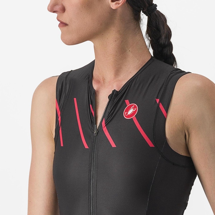 Castelli FREE SANREMO W SLEEVELESS Naisten Puvut Mustat | MPRU-65321