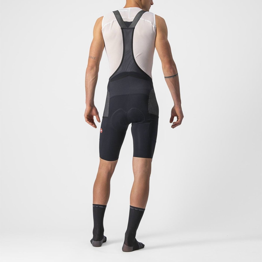 Castelli FREE UNLIMITED Miesten Bib Shortsit Mustat | YADP-57416