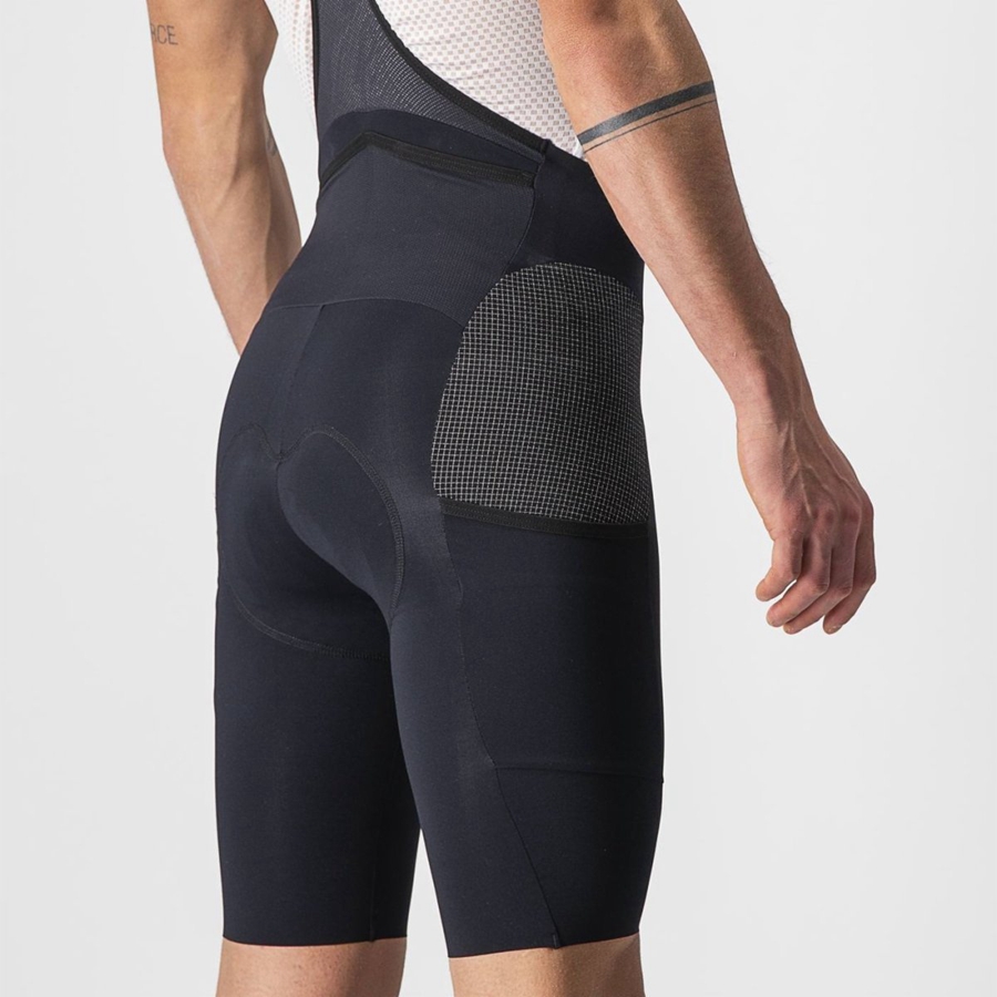 Castelli FREE UNLIMITED Miesten Bib Shortsit Mustat | YADP-57416