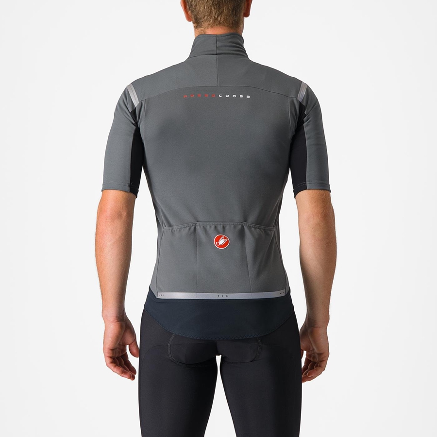 Castelli GABBA RoS 2 Miesten Takit Harmaat Hopea | UXEI-89027