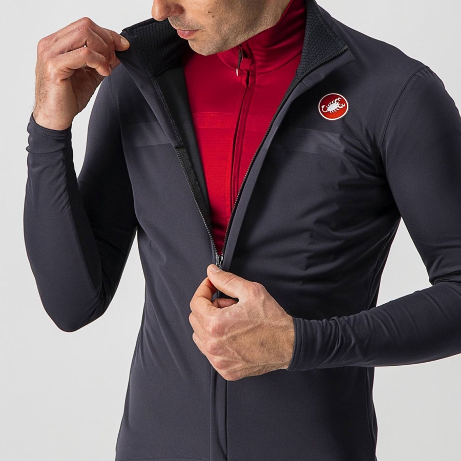 Castelli GOCCIA Miesten Suojaus Tummanharmaat | PVYH-49758