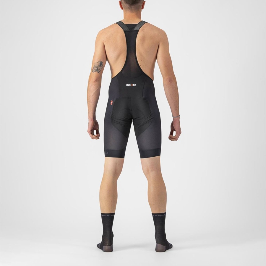 Castelli INSIDER 2 Miesten Bib Shortsit Mustat | IMZY-50416