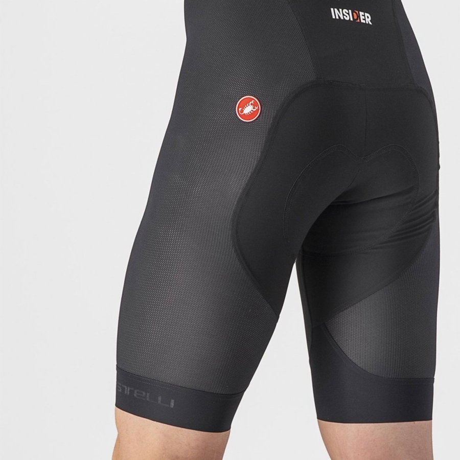 Castelli INSIDER 2 Miesten Bib Shortsit Mustat | IMZY-50416