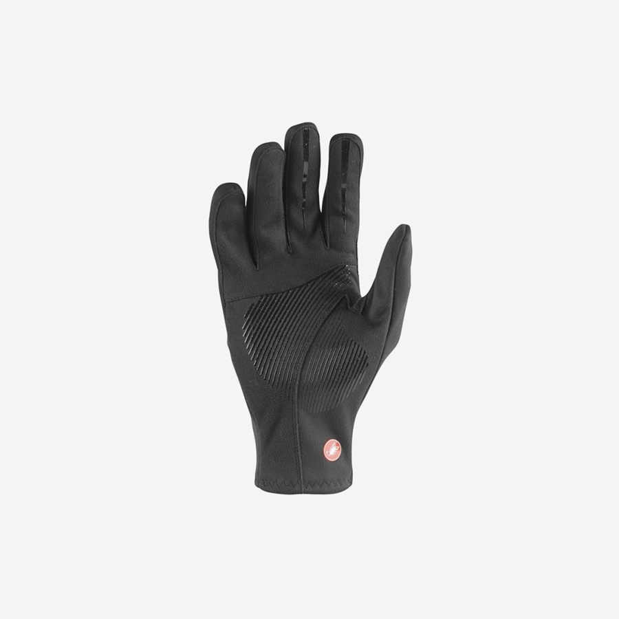 Castelli MORTIROLO Miesten Käsineet Mustat | VXQG-69035