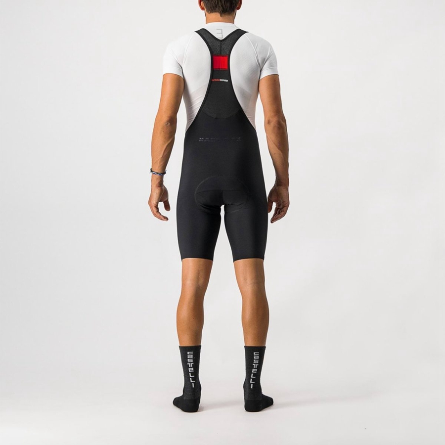 Castelli NANO FLEX PRO RACE Miesten Bib Shortsit Mustat | SNFL-04682