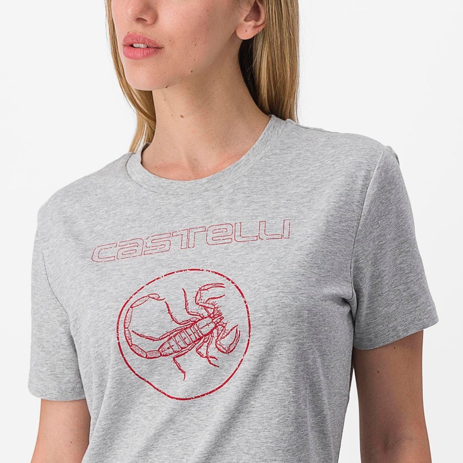 Castelli PEDALARE TEE Naisten Casual Khaki Harmaat | KLRA-75910